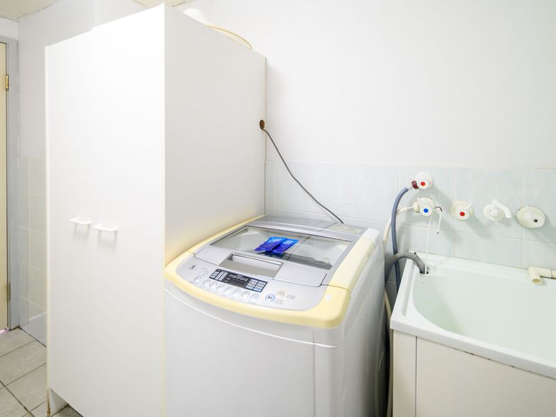 In-unit laundry with washer and dryer for added convenience.