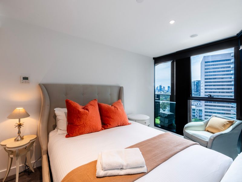 Relaxing bedroom corner perfect for unwinding after a long day.