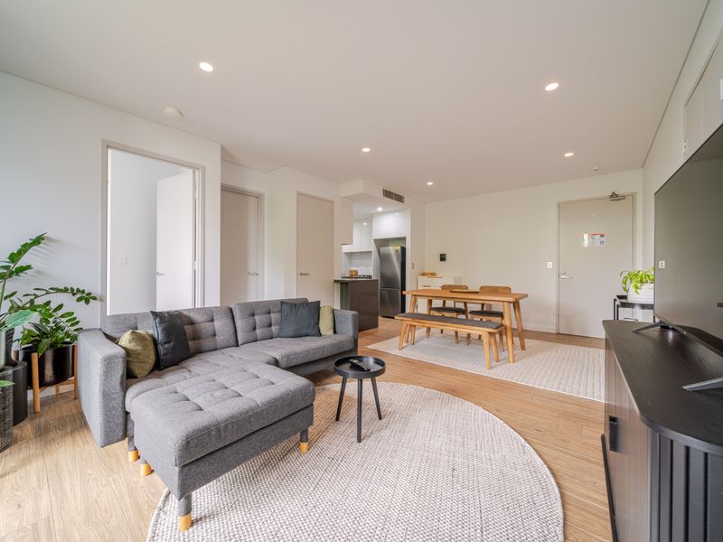 Spacious open-plan living and dining area