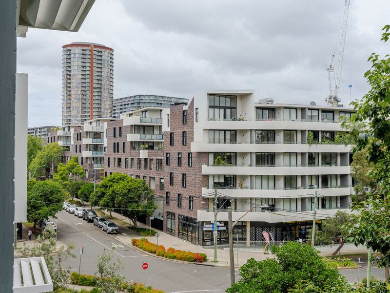 Urban outlook surrounded by leafy streets