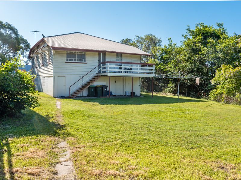 Quiet suburban outlook from the backyard