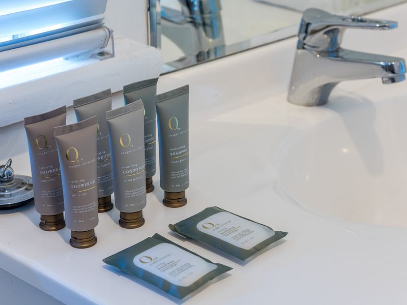 Complimentary toiletries for a hotel-style touch