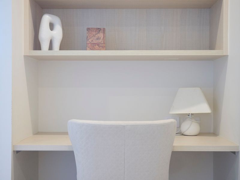 A thoughtfully placed workspace ideal for focus without distraction