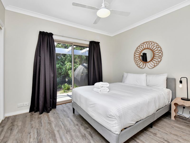 Bright and airy bedroom with calming rural views