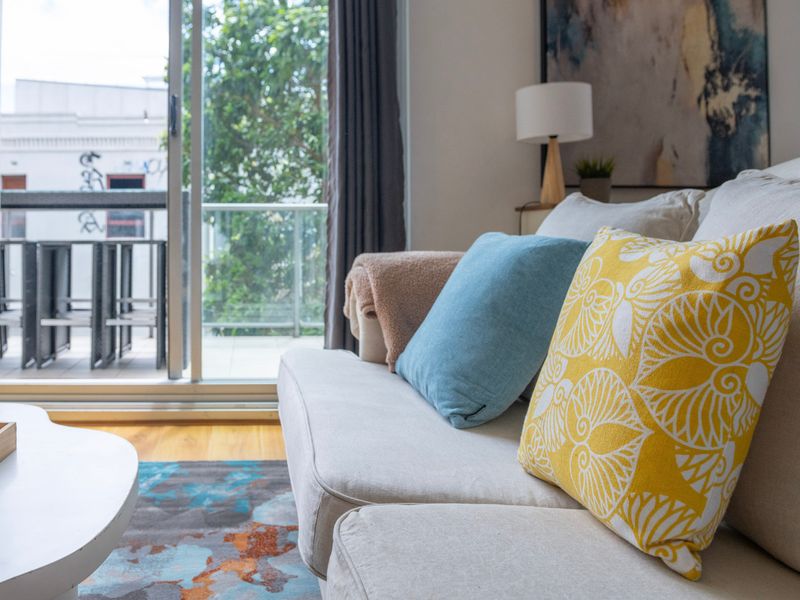 Cozy seating with plenty of natural light