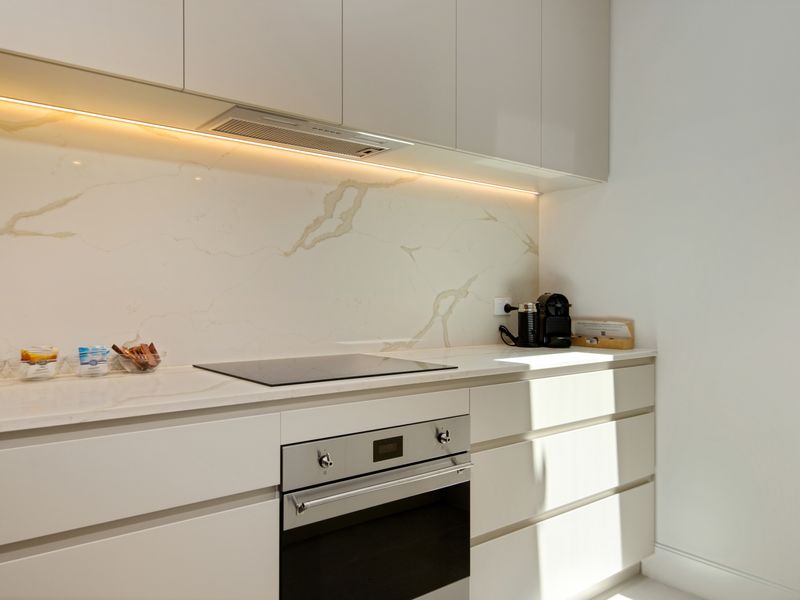 Clean and minimalist kitchen design with quality fittings