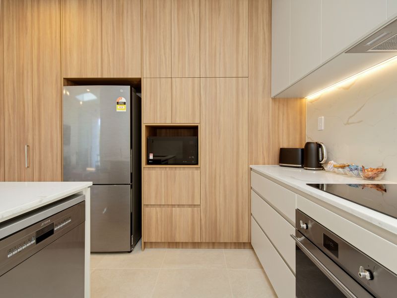 Modern appliances and ample storage space