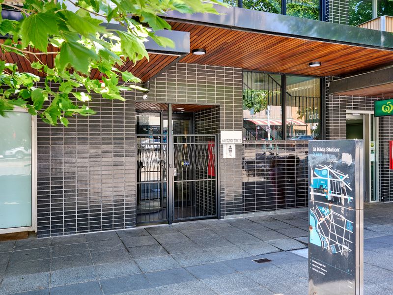 Well-maintained building entrance offering a safe and inviting arrival