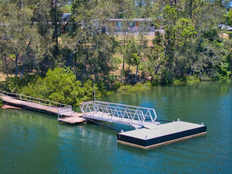 Private jetty with peaceful river views
