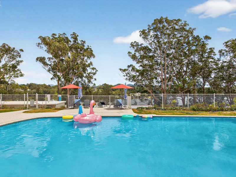 Sparkling shared pool perfect for warm days
