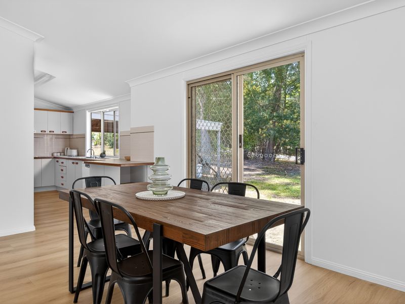 Open dining area filled with natural light