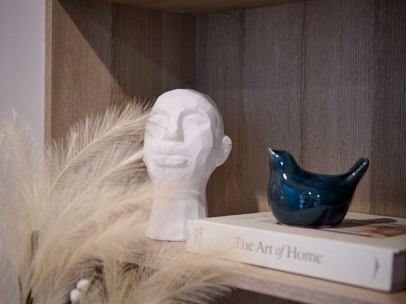 Thoughtfully styled décor with modern accents