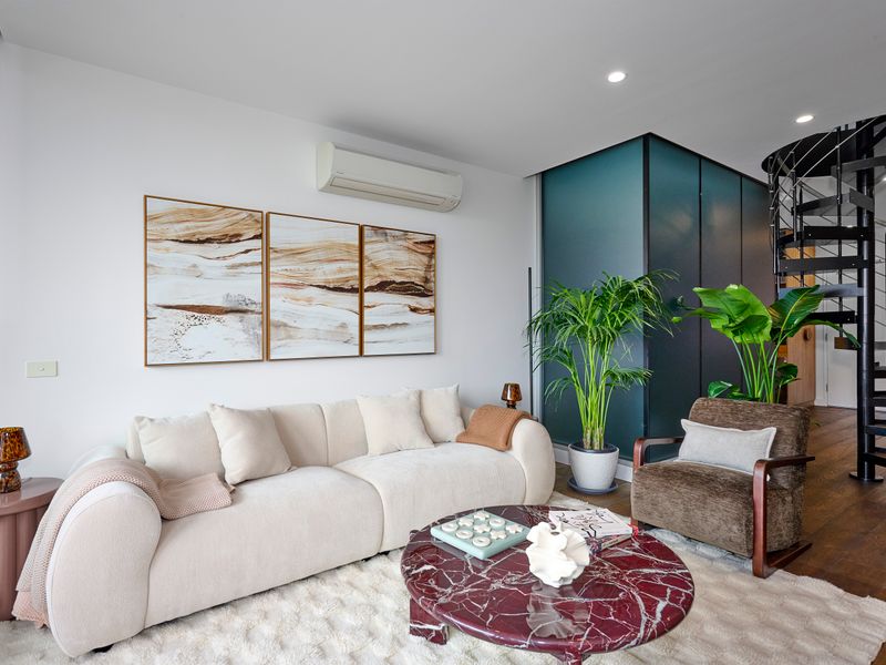 Elegant living space blending comfort and modern design