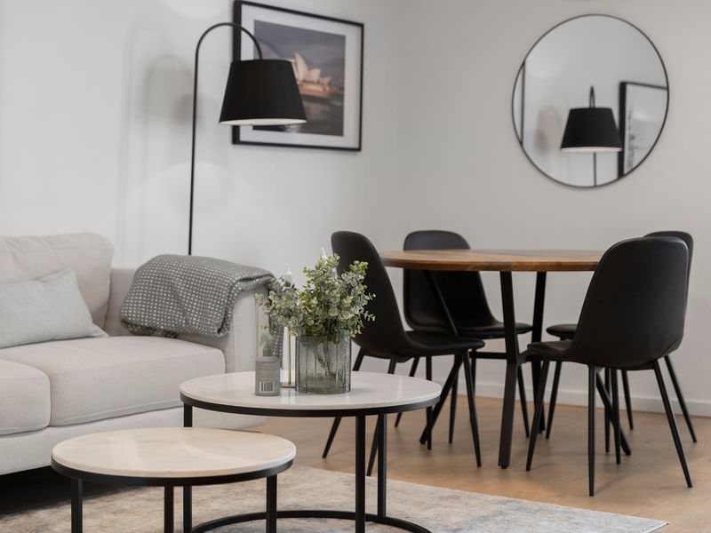 Comfortable lounge and dining zone designed for easy living.