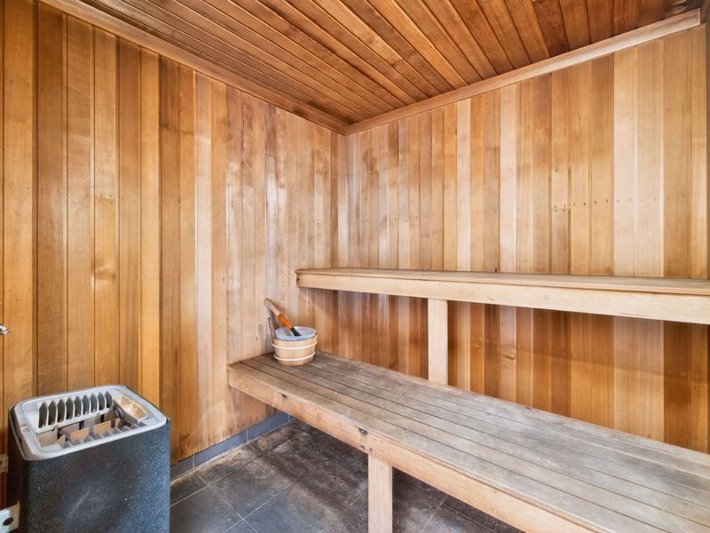 Private sauna for ultimate relaxation