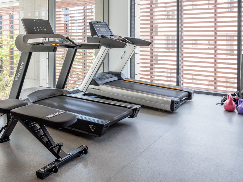 Cardio zone featuring treadmills and fitness equipment