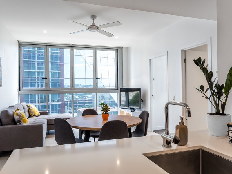 Open-plan living and dining space designed for comfort