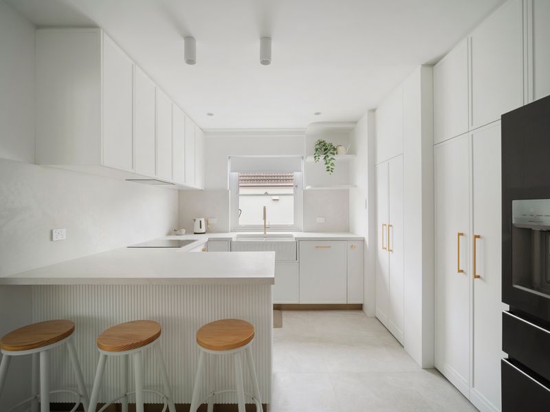 Contemporary kitchen and dining area