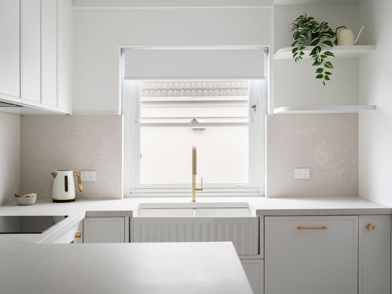 Modern kitchen with ample bench space and storage