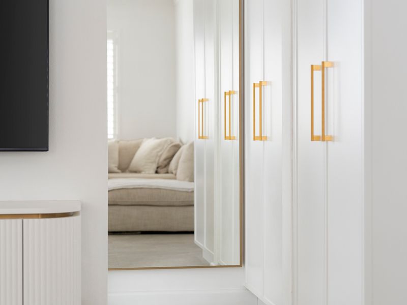 Hallway storage and built in cabinetry