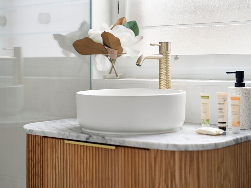Designer basin with premium finishes