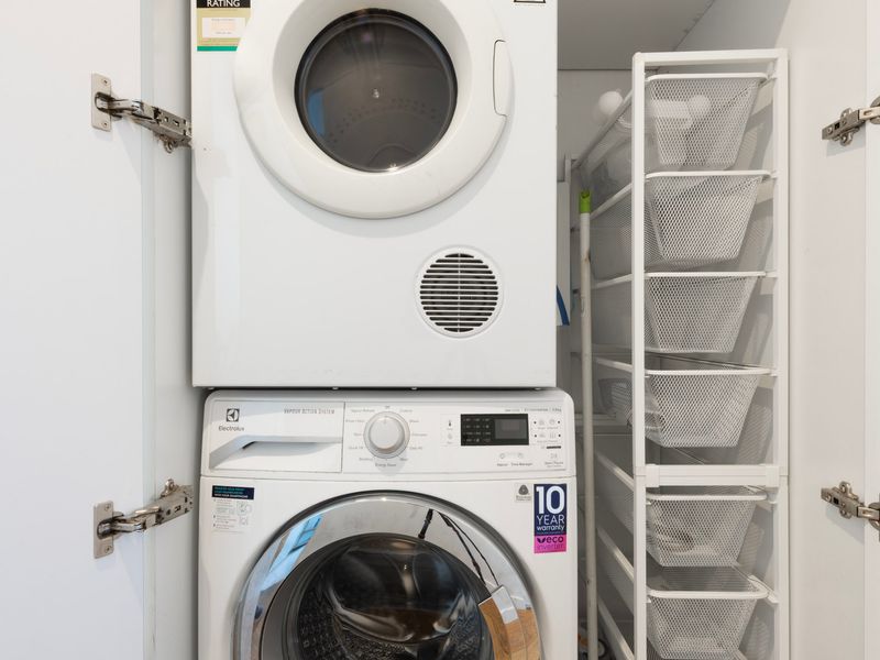 Convenient in-apartment laundry with washer and dryer