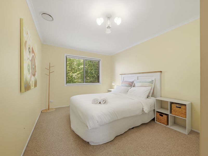 Quiet bedroom retreat with simple, calming décor