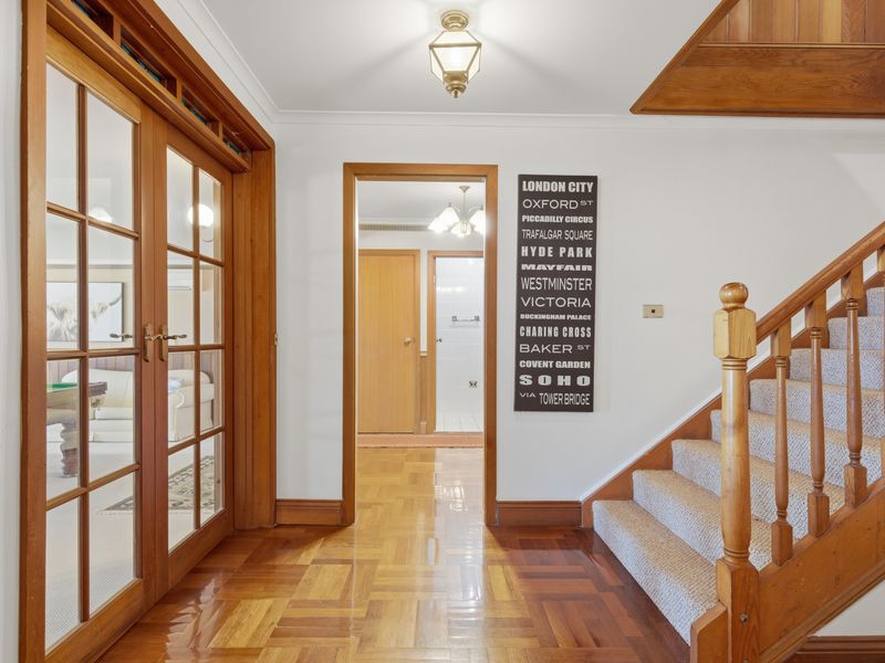 Welcoming entryway with classic timber finishes