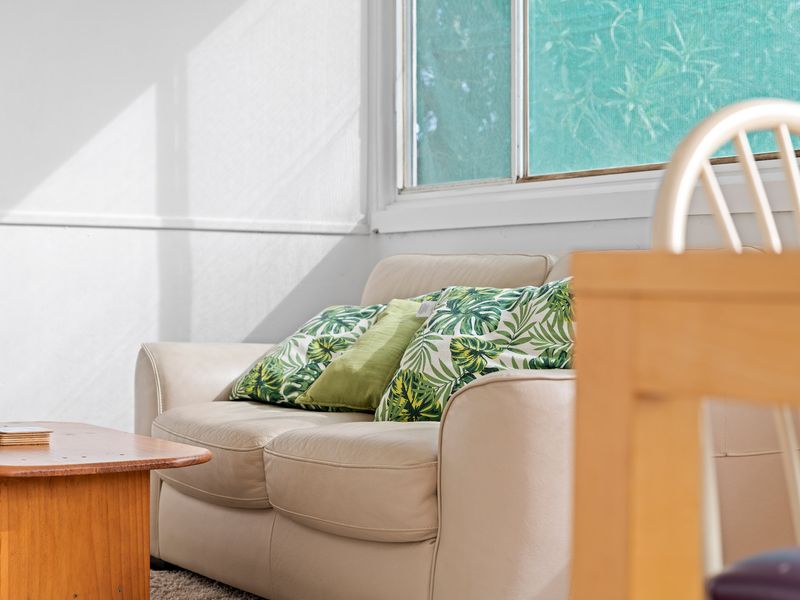 Bright and cozy living area with natural light and relaxing seating