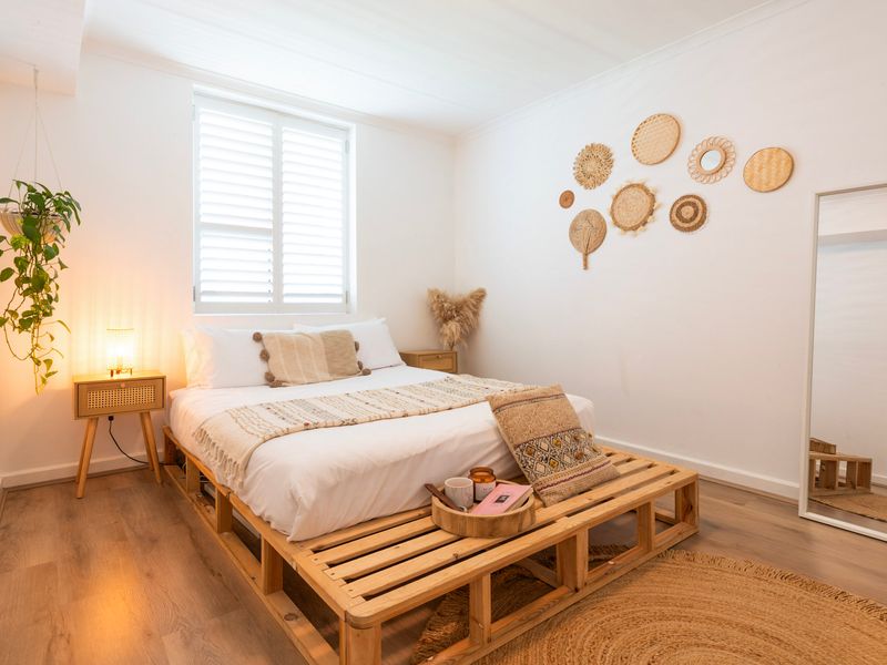 Calm and cozy bedroom designed for restful nights