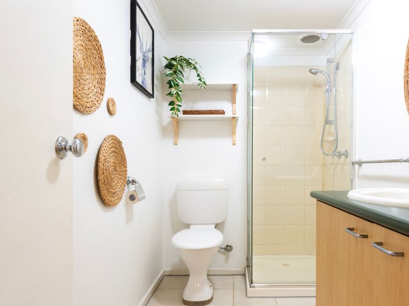 Clean and modern bathroom with fresh finishes