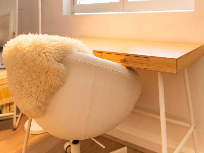 Dedicated workspace ideal for remote work or planning your day