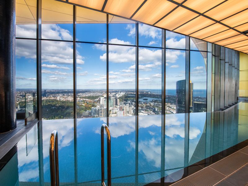 Enjoy access to the stunning resident indoor pool with panoramic city views.
