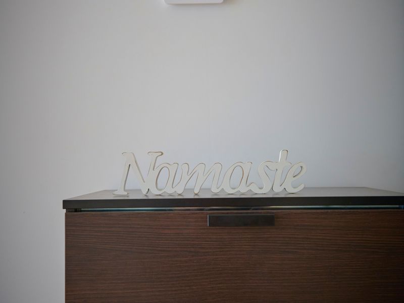 Minimalist console styling adding a modern touch.