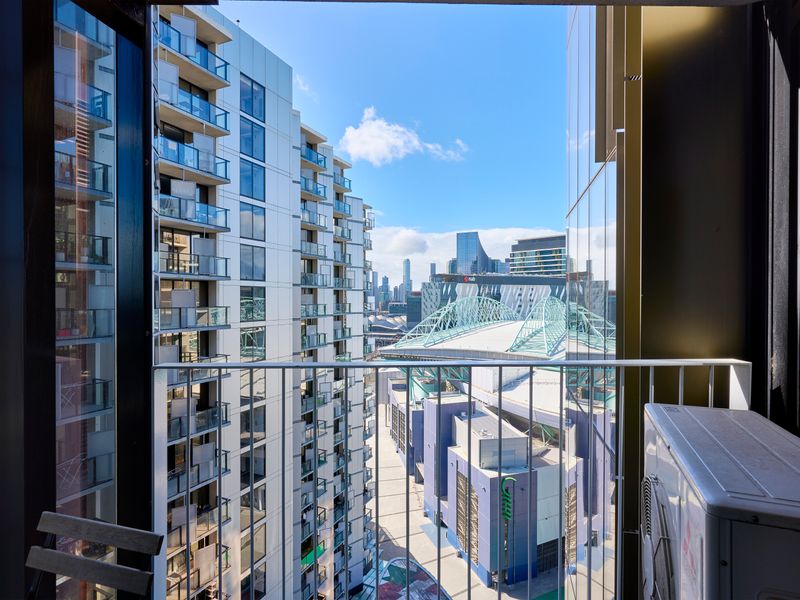 Elevated outlook with sweeping urban scenery.