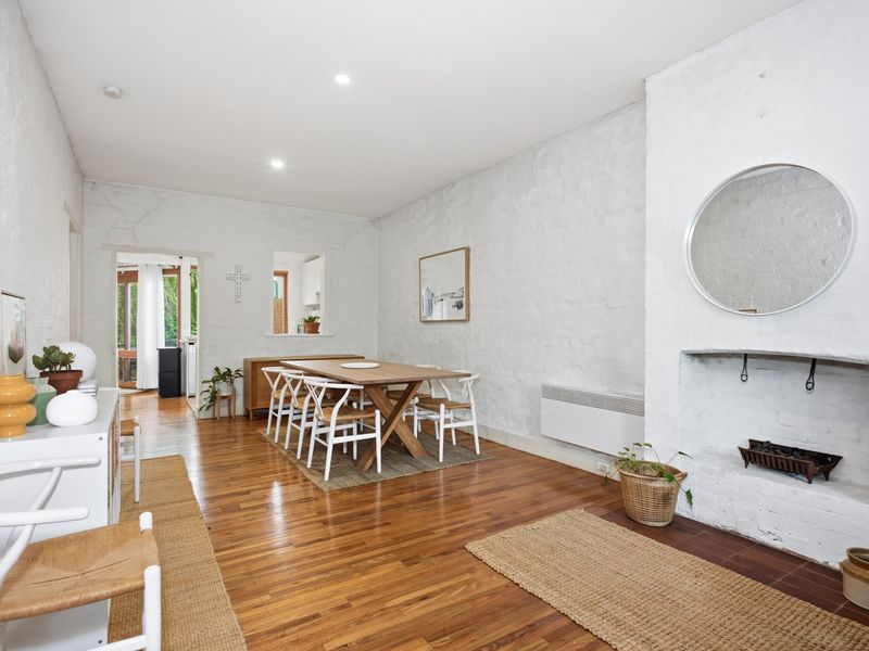 Light-filled dining area with beautiful timber floors