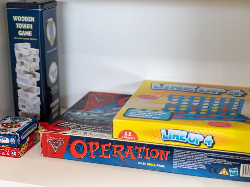 Board games and cards available for fun and relaxing evenings.