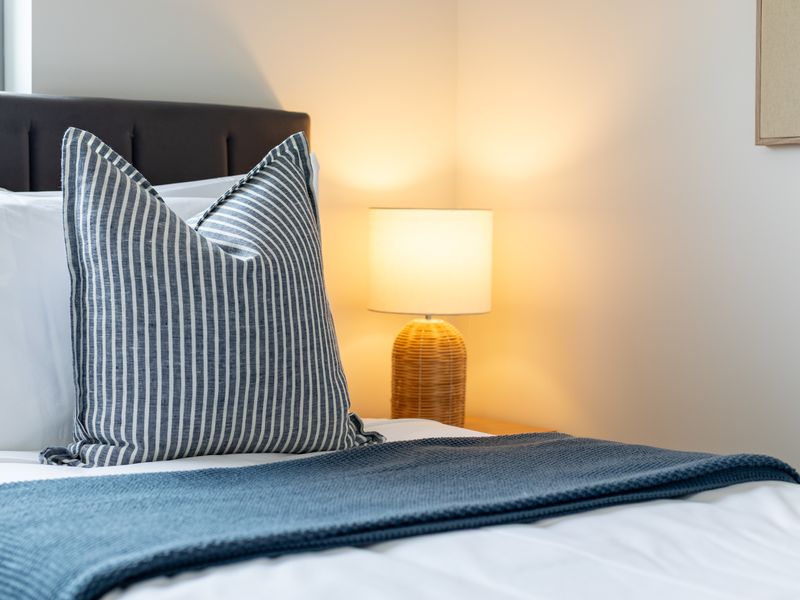 Enjoy the comfort of this bed.