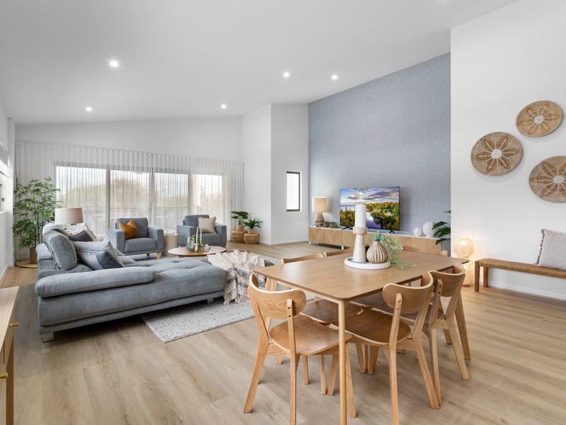 Enjoy meals together or start your day with coffee at the dining table.