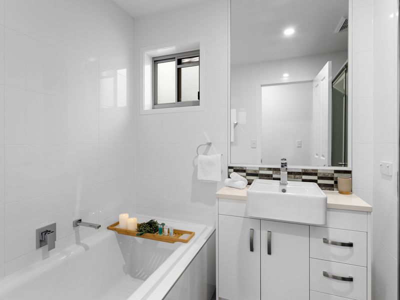 Clean and modern bathroom for your convenience.