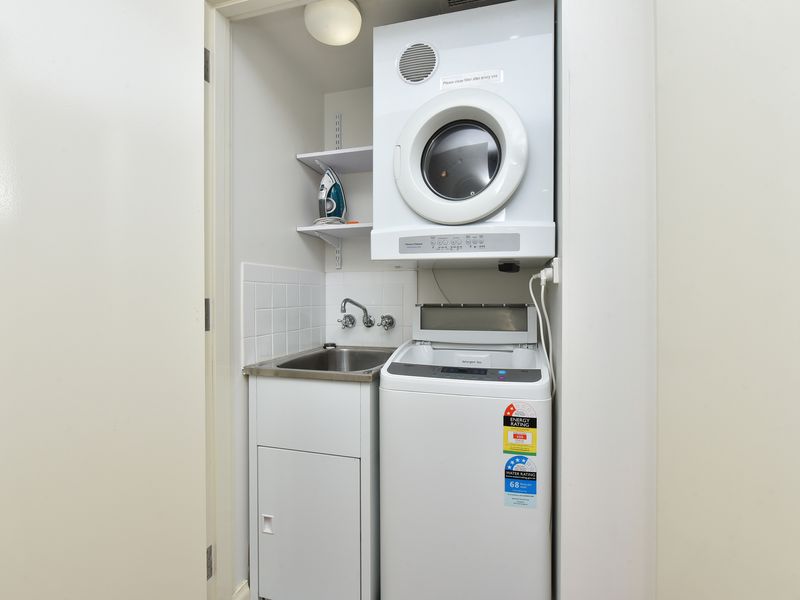 Convenient in-unit laundry with washer and dryer