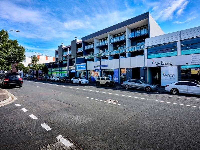 Street view of apartment