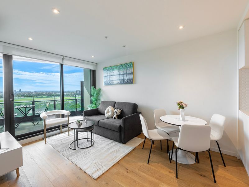 Living Room  and dining area with views!