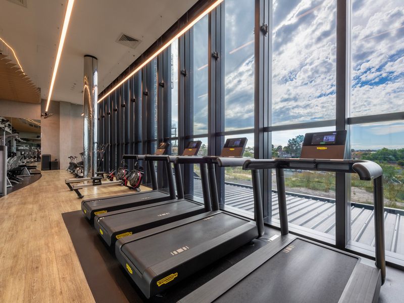 Fully equipped communal gym to keep up your fitness routine