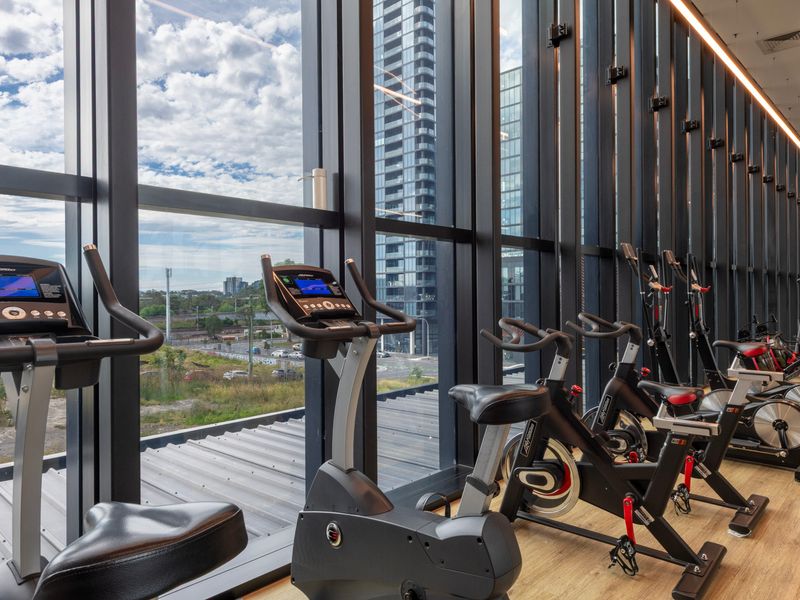 Fully equipped communal gym to keep up your fitness routine