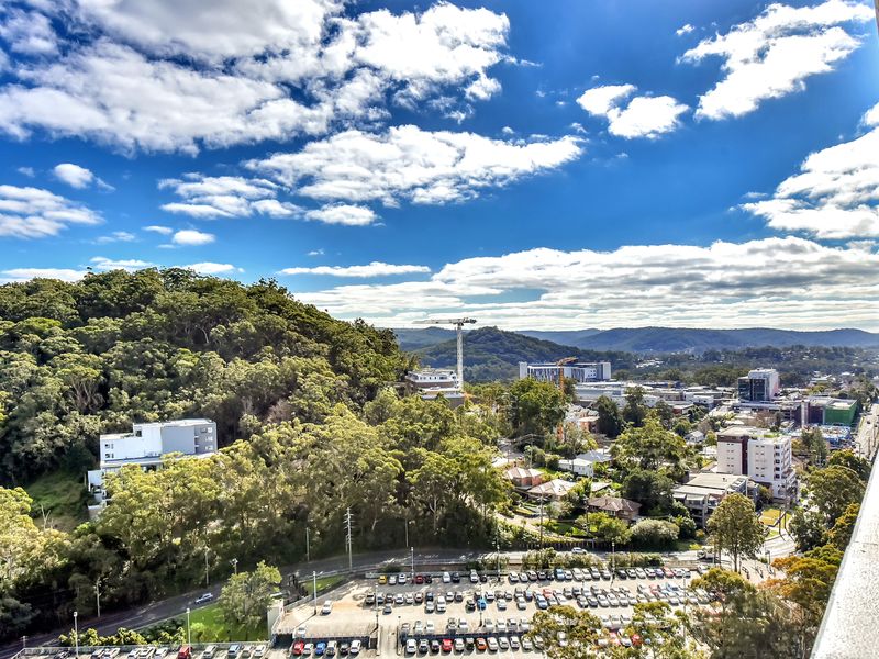 Scenic outlook over surrounding bushland and waterways.
