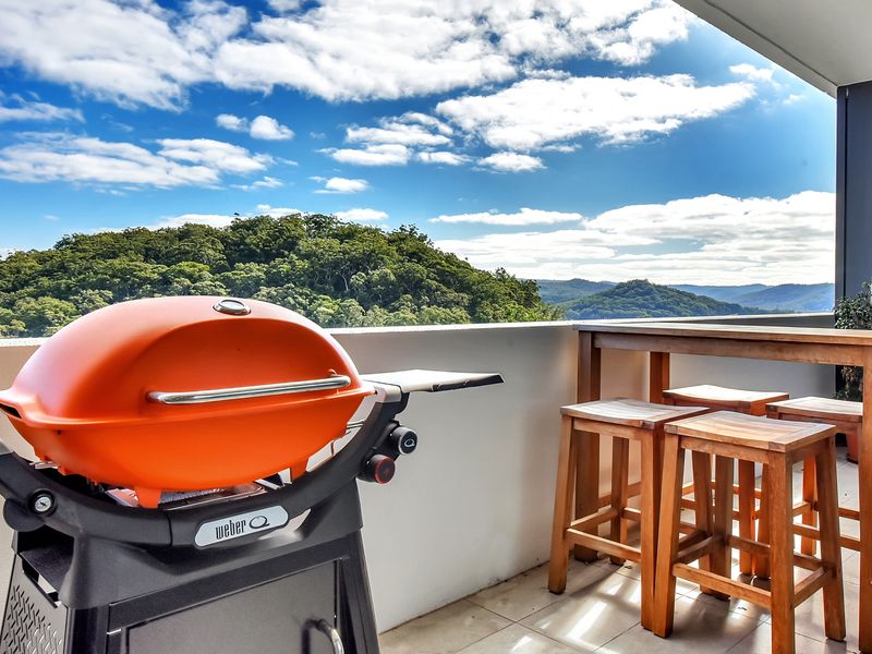 Weber BBQ and alfresco dining on the private balcony.
