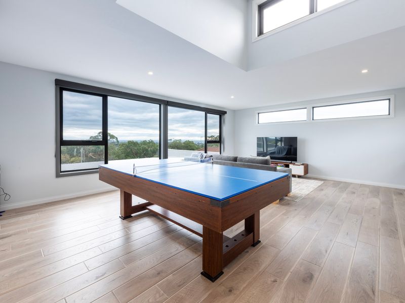 Indoor table tennis area for relaxed fun and family games