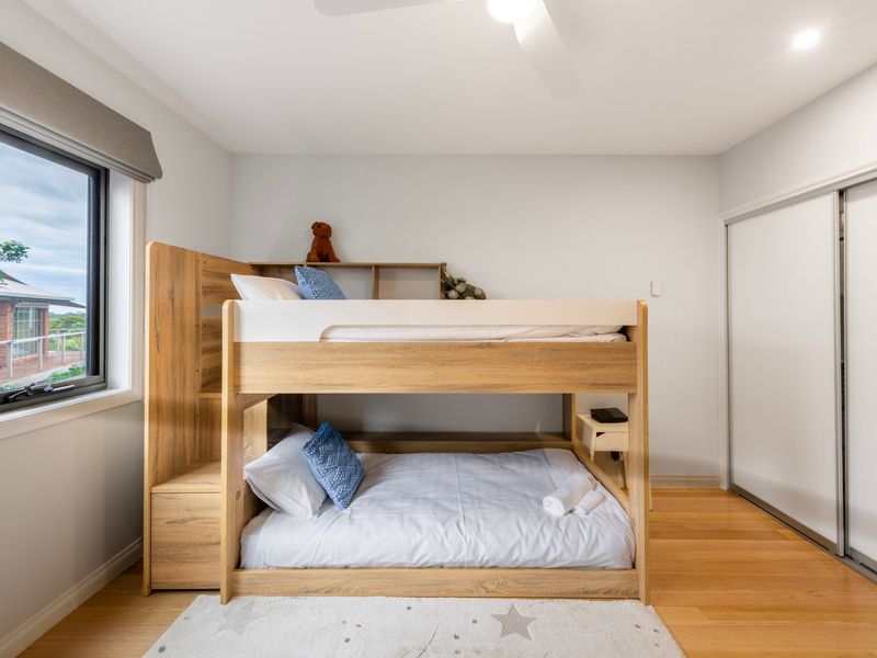 Twin bunk room ideal for families and children