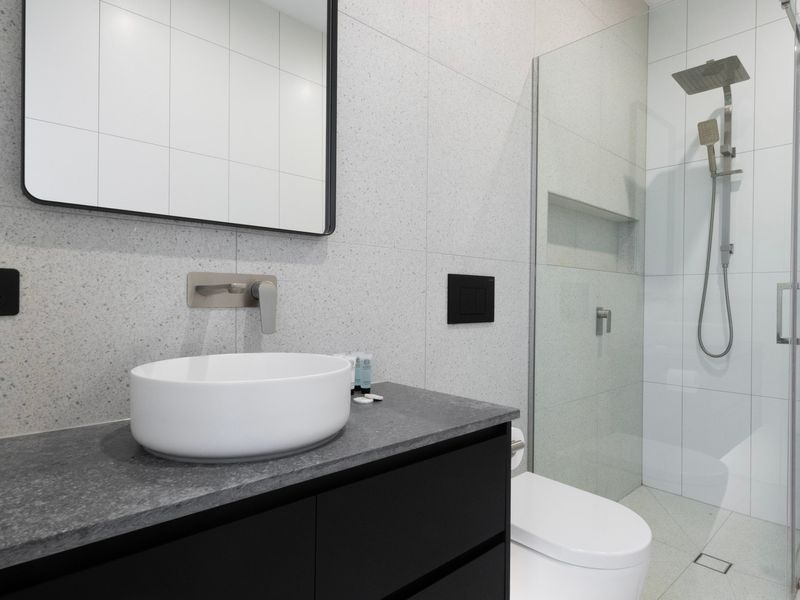 Private third bathroom ensuring ease for larger groups or extended stays